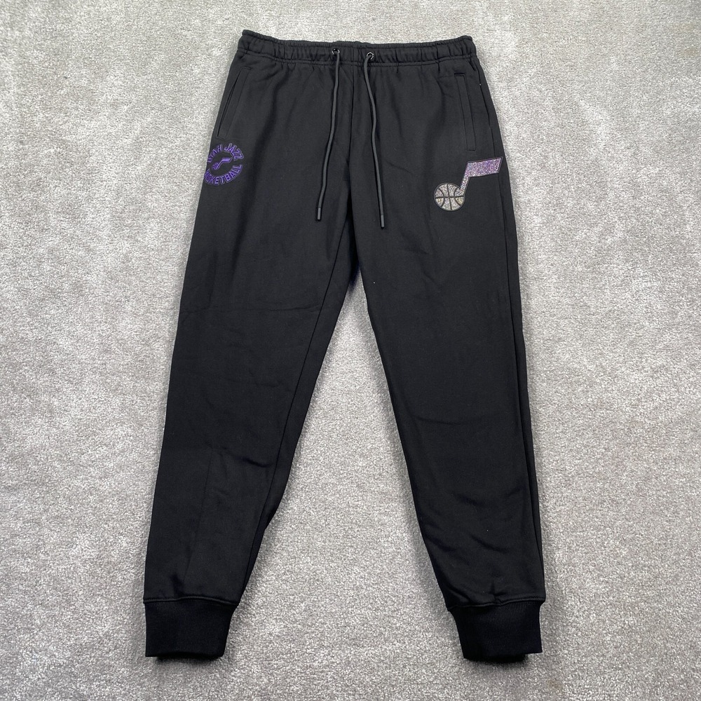 Utah Jazz Pro Standard Jewels NBA Tapered Fleece Sweatpants Women's Size M Black